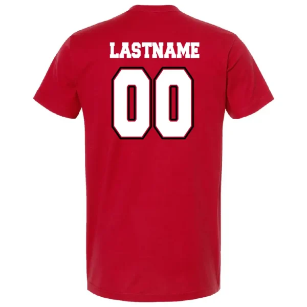 TNT Youth Basketball Shirt - Red - Image 2
